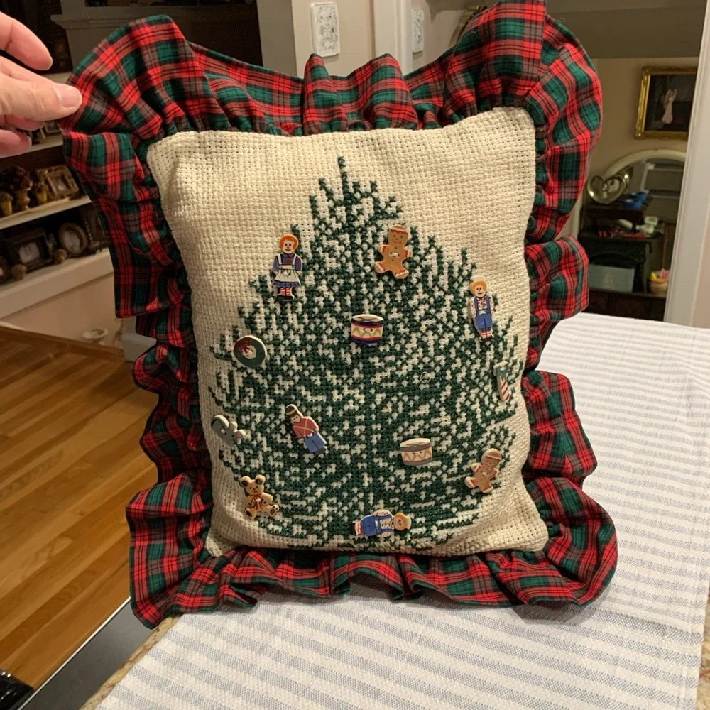 Vintage Christmas Accent Pillow